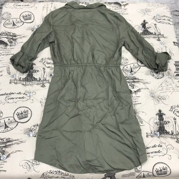 Style & Co Solid Utility Shirtdress - Picture 3 of 6